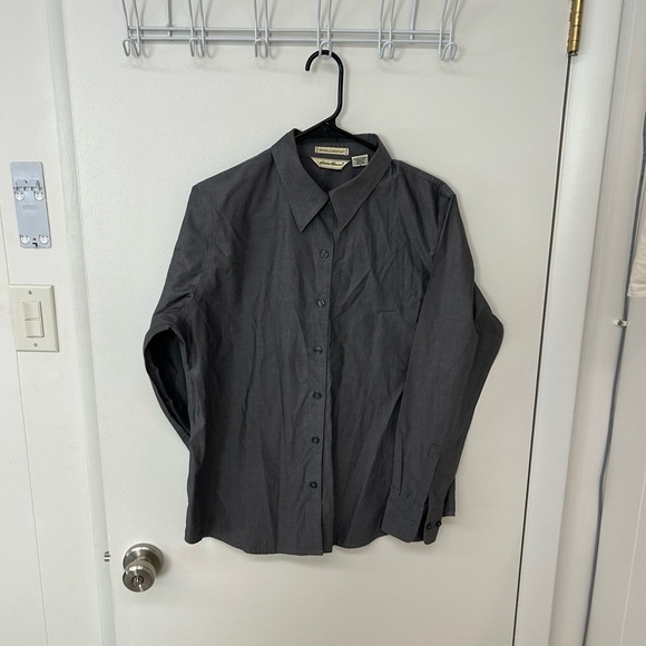 Eddie Bauer Gray Casual Button Down Shirt - Picture 1 of 3